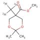 2,2,5-Trimethyl-1,3-dioxane-5-carboxylic Acid Methyl Ester-d3 - chemical structure image