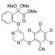 2-(2-((6-(2-Cyanophenoxy)pyrimidin-4-yl)oxy)phenyl)-2,2-dimethoxyacetic Acid Methyl Ester-d4 - chemical structure image