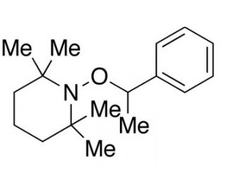 2,2,6,6-Tetramethyl-1-(1-phenylethoxy)piperidine (CAS 154554-67-3) - chemical structure image