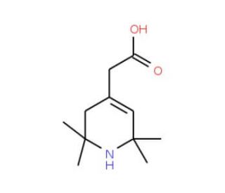 (2,2,6,6-Tetramethyl-1,2,3,6-tetrahydro-pyridin-4-yl)-acetic acid - chemical structure image