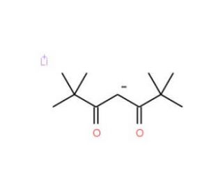 2,2,6,6-Tetramethyl-3,5-heptanedionato lithium (CAS 22441-13-0) - chemical structure image