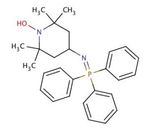 2,2,6,6-Tetramethyl-4-[(triphenylphosphoranylidene)amino]-1-piperidinyloxy (CAS 78140-47-3) - chemical structure image