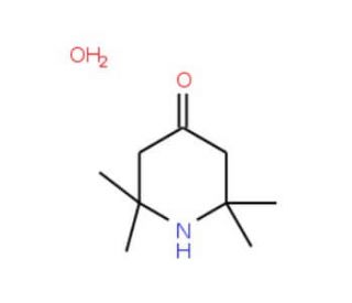2,2,6,6-Tetramethyl-4-piperidone monohydrate (CAS 10581-38-1) - chemical structure image