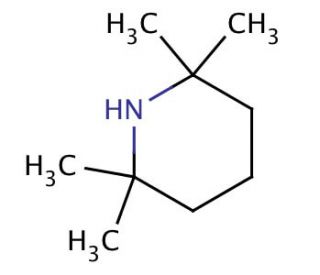 2,2,6,6-Tetramethylpiperidine (CAS 768-66-1) - chemical structure image