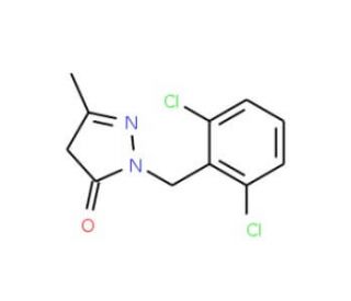 2-(2,6-Dichloro-benzyl)-5-methyl-2,4-dihydro-pyrazol-3-one - chemical structure image