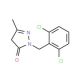 2-(2,6-Dichloro-benzyl)-5-methyl-2,4-dihydro-pyrazol-3-one - chemical structure image