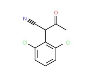 2-(2,6-dichlorophenyl)-3-oxobutanenitrile - chemical structure image