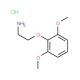 2-(2,6-dimethoxyphenoxy)ethanamine hydrochloride - chemical structure image