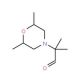 2-(2,6-Dimethylmorpholino)-2-methylpropanal - chemical structure image