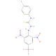 2-[2,6-Dinitro-4-(trifluoromethyl)phenyl]-N-(4-fluorophenyl)hydrazinecarbothioamide (CAS 454453-49-7) - chemical structure im
