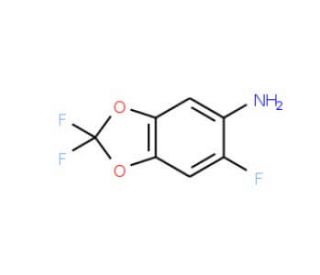 2,2,6-Trifluoro-benzo[1,3]dioxol-5-ylamine (CAS 120934-03-4) - chemical structure image