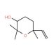 2,2,6-Trimethyl-6-vinyltetrahydropyran-3-ol (CAS 14049-11-7) - chemical structure image