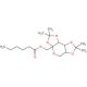 (2,2,7,7-tetramethyltetrahydro-3aH-bis[1,3]dioxolo[4,5-b:4′,5′-d]pyran-3a-yl)methyl hexanoate - chemical structure image
