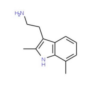 2-(2,7-Dimethyl-1H-indol-3-yl)-ethylamine (CAS 17725-95-0) - chemical structure image