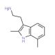 2-(2,7-Dimethyl-1H-indol-3-yl)-ethylamine (CAS 17725-95-0) - chemical structure image