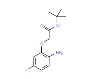 2-(2-amino-5-fluorophenoxy)-N-(tert-butyl)acetamide - chemical structure image