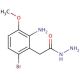 2-(2-Amino-6-bromo-3-methoxyphenyl)acetohydrazide (CAS 1162262-32-9) - chemical structure image