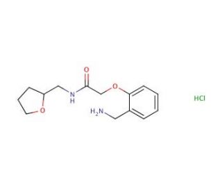 2-[2-(aminomethyl)phenoxy]-N-(oxolan-2-ylmethyl)acetamide hydrochloride - chemical structure image