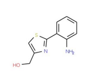 2-(2-Aminophenyl)-4-hydroxymethylthiazole (CAS 658076-79-0) - chemical structure image