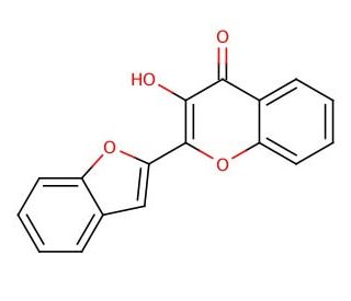 2-(2-Benzofuranyl)-3-hydroxychromone (CAS 67261-94-3) - chemical structure image