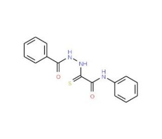 2-(2-Benzoylhydrazino)-N-phenyl-2-thioxoacetamide - chemical structure image