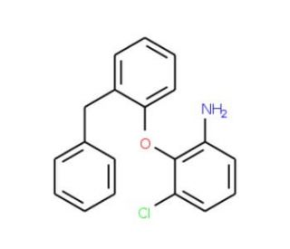 2-(2-Benzylphenoxy)-3-chloroaniline - chemical structure image