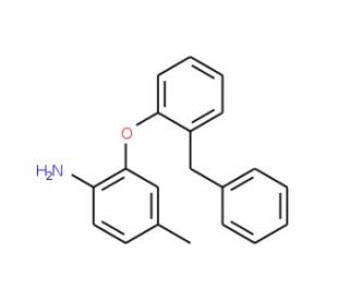 2-(2-Benzylphenoxy)-4-methylaniline - chemical structure image