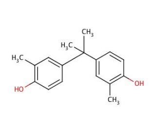 2,2-Bis(4-hydroxy-3-methylphenyl)propane (CAS 79-97-0) - chemical structure image
