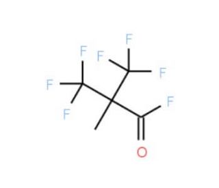 2,2-Bis(trifluoromethyl)propionyl fluoride (CAS 1735-87-1) - chemical structure image