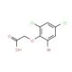 2-(2-Bromo-4,6-dichlorophenoxy)acetic acid (CAS 103951-16-2) - chemical structure image