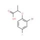 2-(2-bromo-4-fluorophenoxy)propanoic acid - chemical structure image