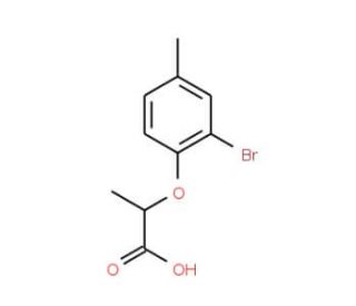 2-(2-bromo-4-methylphenoxy)propanoic acid - chemical structure image