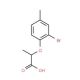 2-(2-bromo-4-methylphenoxy)propanoic acid - chemical structure image