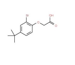 2-[2-Bromo-4-(tert-butyl)phenoxy]acetic acid - chemical structure image