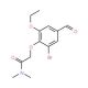 2-(2-bromo-6-ethoxy-4-formylphenoxy)-N,N-dimethylacetamide - chemical structure image
