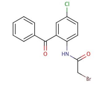 2-(2-Bromo-acetylamino)-5-chloro-benzophenone (CAS 32580-26-0) - chemical structure image