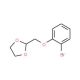 2-(2-Bromo-phenoxymethyl)-[1,3]dioxolane (CAS 850348-70-8) - chemical structure image