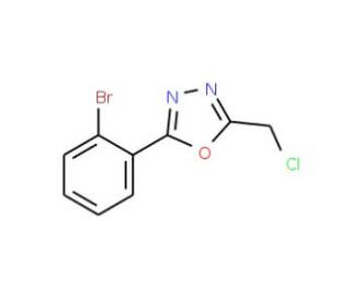 2-(2-Bromo-phenyl)-5-chloromethyl-[1,3,4]oxadiazole - chemical structure image