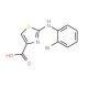 2-(2-Bromo-phenylamino)-thiazole-4-carboxylic acid (CAS 728918-56-7) - chemical structure image