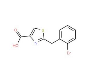 2-(2-Bromobenzyl)-1,3-thiazole-4-carboxylic acid - chemical structure image