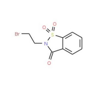 2-(2-bromoethyl)-1,2-benzisothiazol-3(2H)-one 1,1-dioxide (CAS 7248-71-7) - chemical structure image