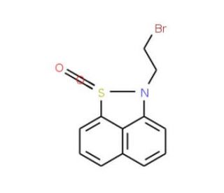 2-(2-bromoethyl)-2H-naphtho[1,8-cd]isothiazole 1,1-dioxide (CAS 131729-17-4) - chemical structure image
