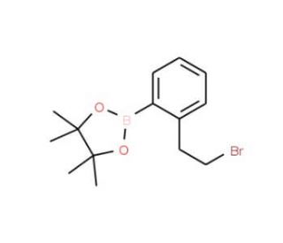 2-(2-Bromoethyl)benzeneboronic acid, pinacol ester (CAS 850567-53-2) - chemical structure image