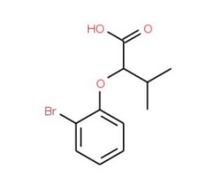 2-(2-bromophenoxy)-3-methylbutanoic acid - chemical structure image