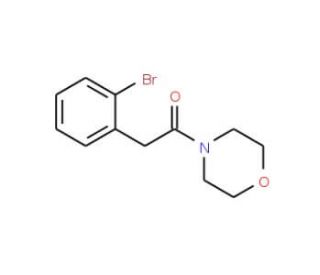 2-(2-Bromophenyl)-1-morpholinoethanone (CAS 76016-38-1) - chemical structure image