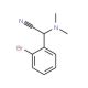 2-(2-Bromophenyl)-2-(dimethylamino)acetonitrile (CAS 299215-38-6) - chemical structure image