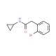 2-(2-Bromophenyl)-N-cyclopropylacetamide (CAS 1150163-66-8) - chemical structure image