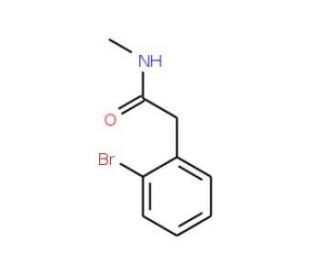2-(2-Bromophenyl)-N-methylacetamide (CAS 141438-47-3) - chemical structure image