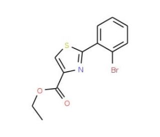 2-(2-Bromophenyl)thiazole-4-carboxylic acid ethyl ester (CAS 885278-78-4) - chemical structure image