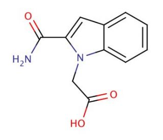 2-(2-carbamoyl-1H-indol-1-yl)acetic acid - chemical structure image